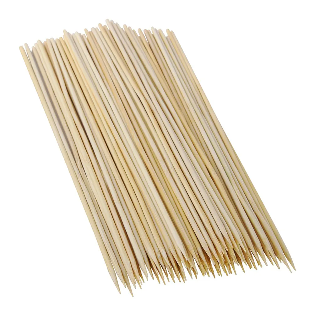 1000 Bamboo Skewers 12" Wooden Stick BBQ Shish Kabob Fondue Grill Party Bulk Lot