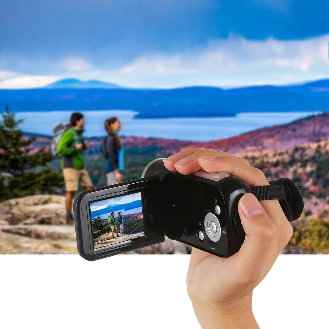 16MP 16X Digital Video Camera with 2.0 LCD Screen | 1280X720P HD | 16X Zoom | Black