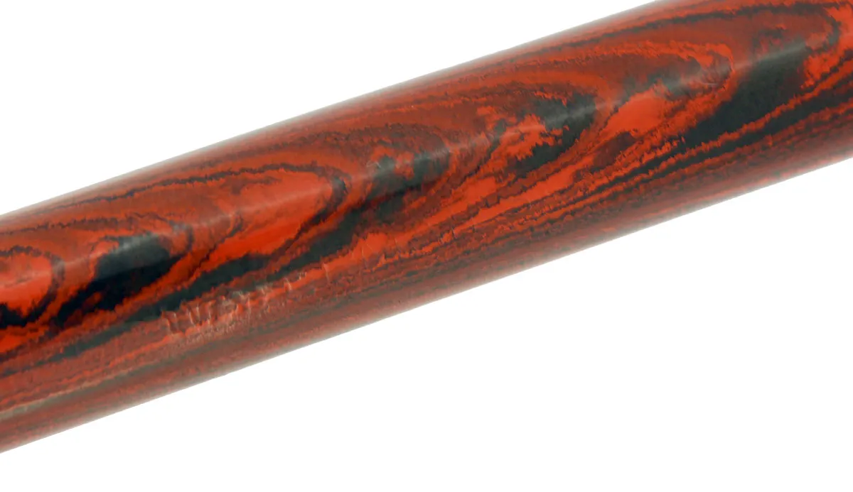 1920s WATERMAN 54 RED RIPPLE XF-BBB FLEX NIB FOUNTAIN PEN RESTORED
