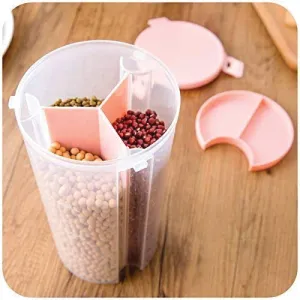 3 in 1 Transparent Air Tight Storage Dispenser Container