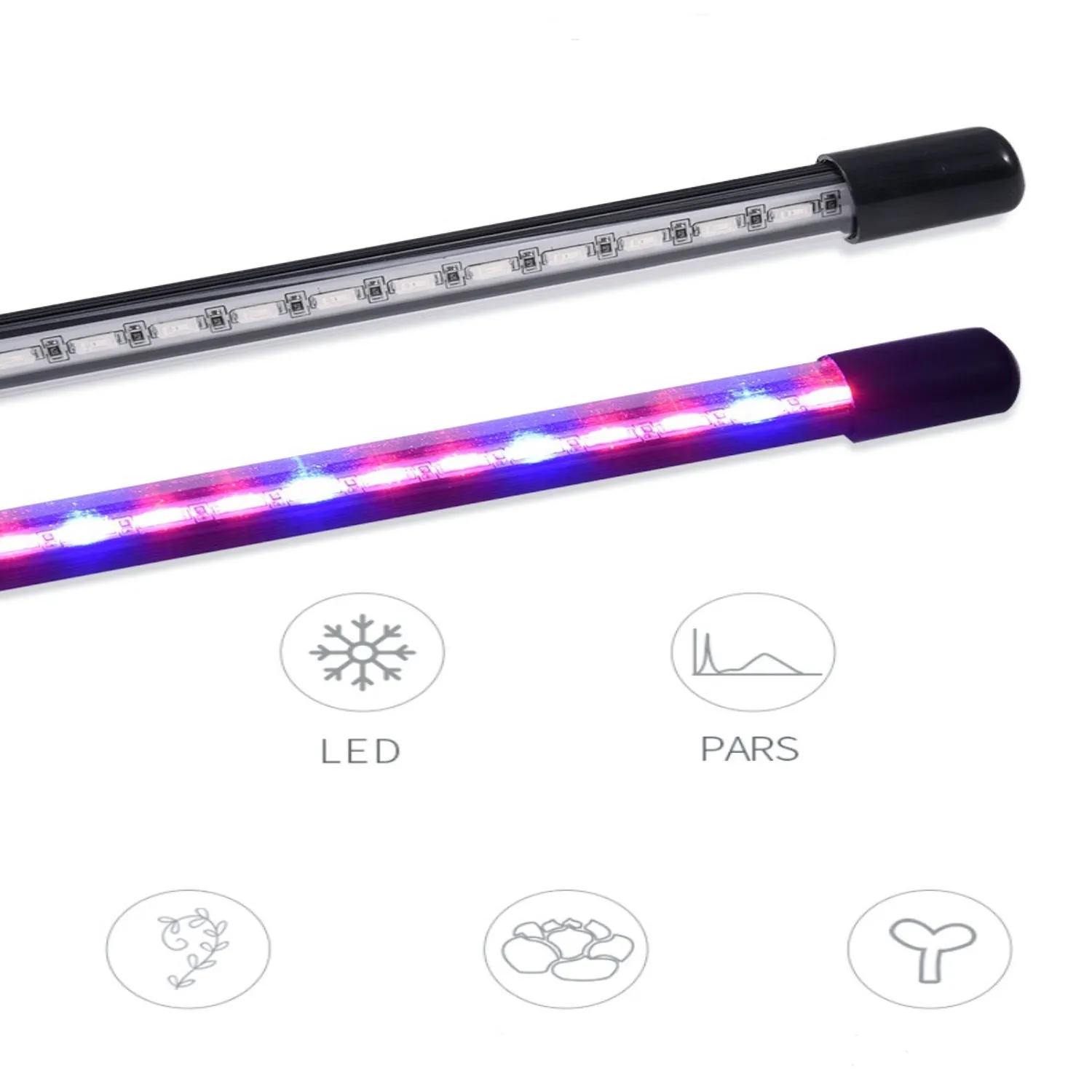 80W Flexible Plant Grow Light with Timer, 4 Heads - NOVEDEN