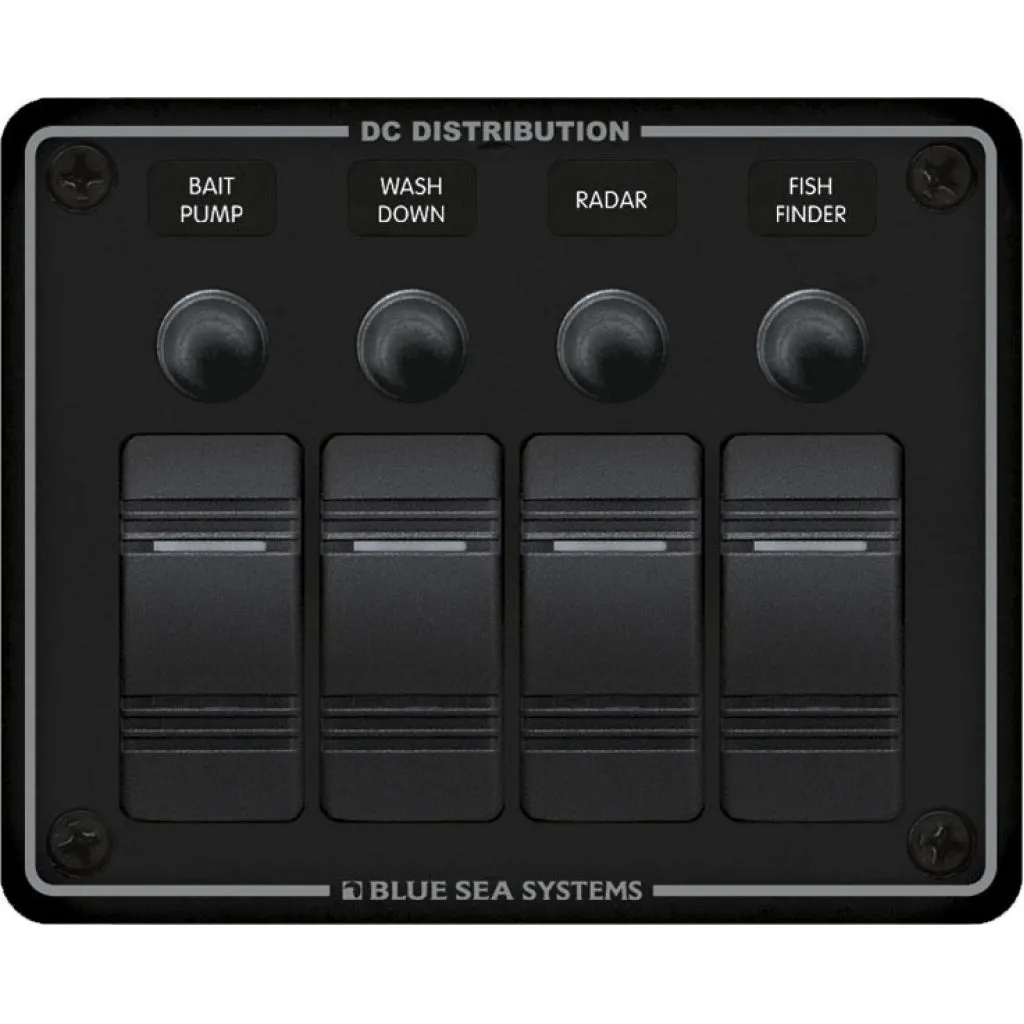 Blue Seas Systems 4 Pos. DC Circuit Breaker Panel