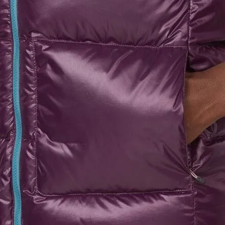 Down vest Guides men's Marmot, color Moon river/Purple Fig