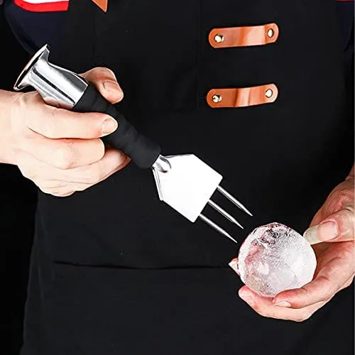 Fortune Candy Ice Picks, 18/8 Stainless Steel, for Kitchen, Bars, Bartender, Deluxe Ice Carving Tools (Ice Chipper)