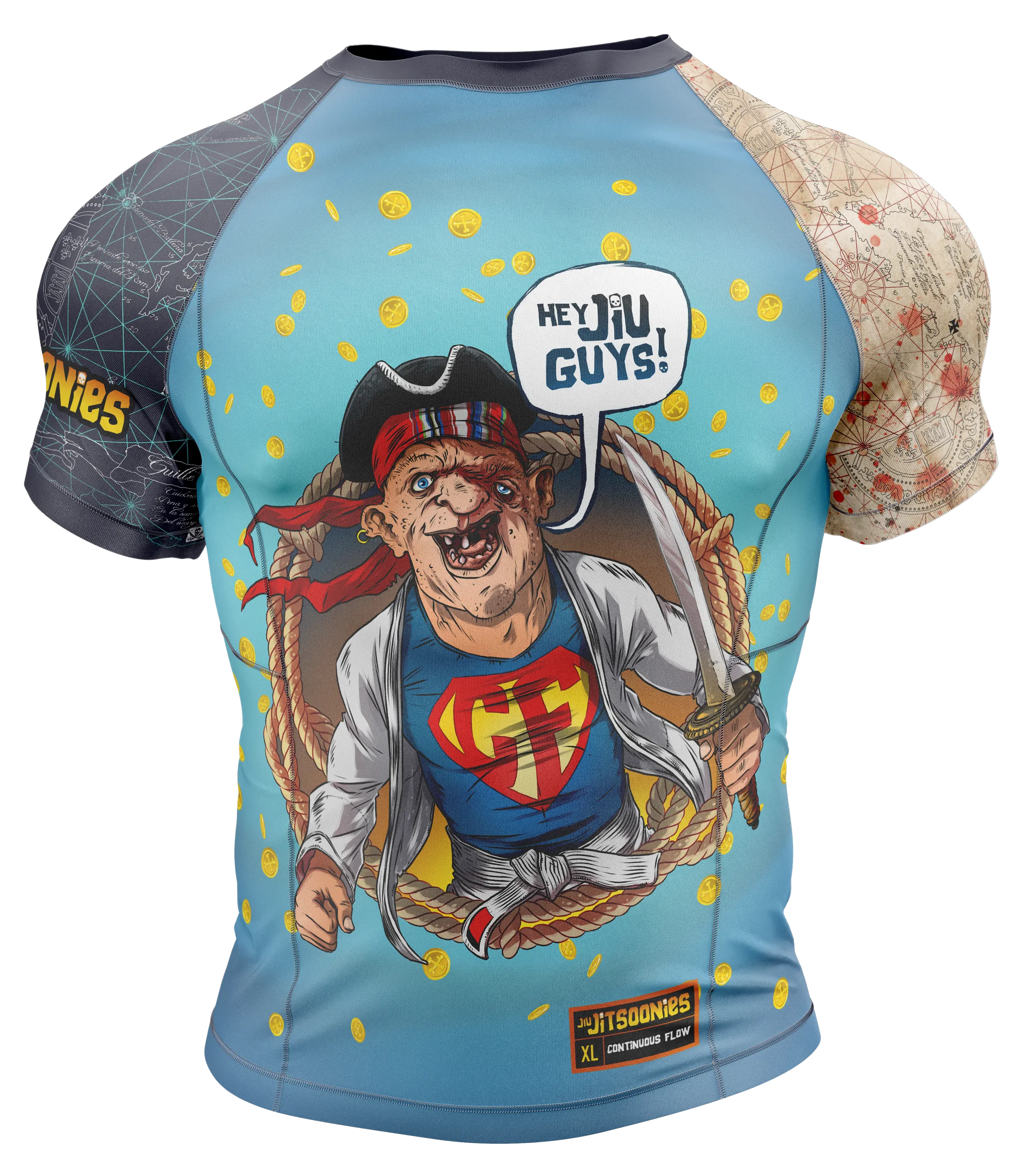 Hey Jiu Guys Rashguard Short Sleeves