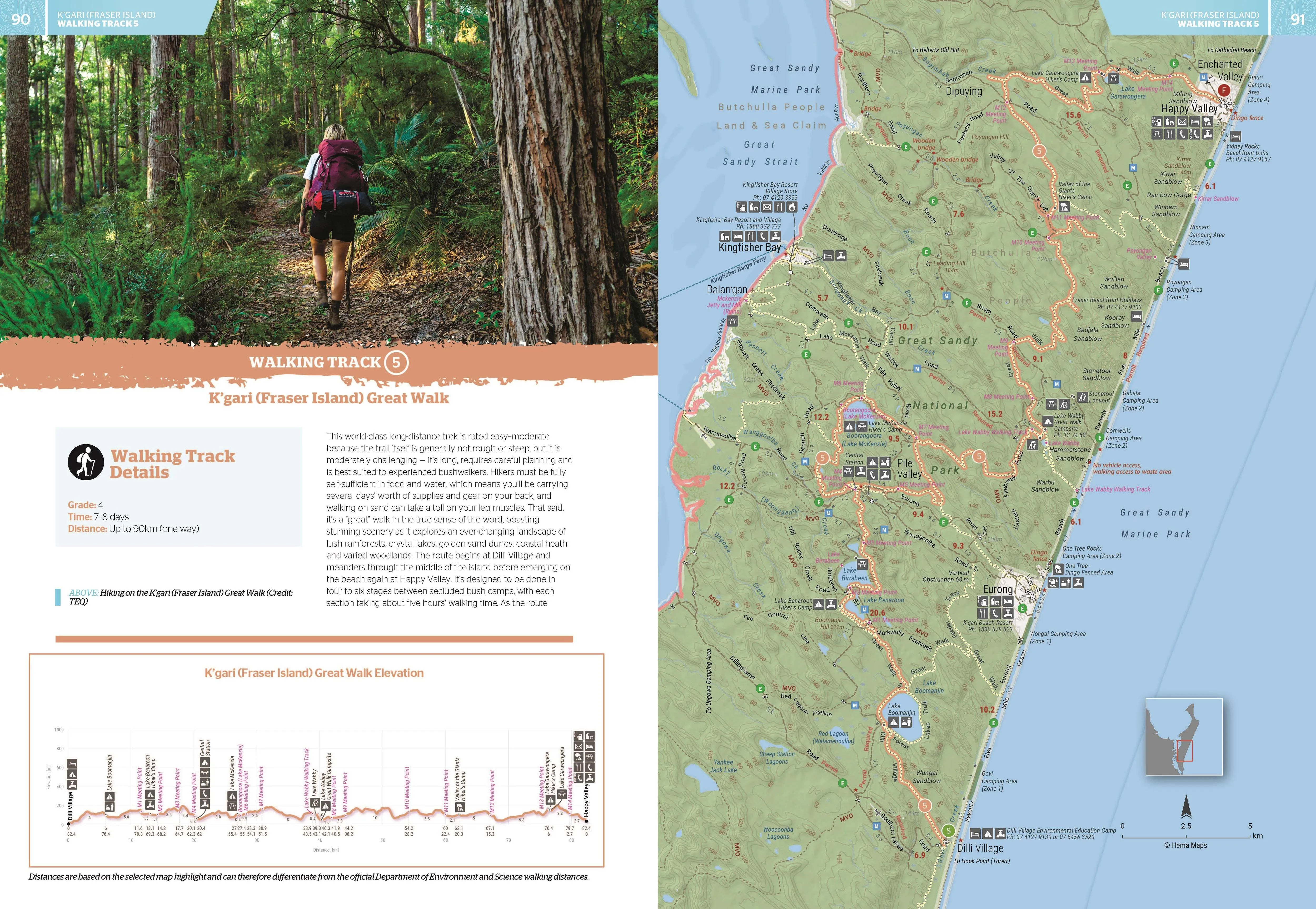 K'Gari (Fraser Island) & the Brisbane Islands Atlas & Guide (1st Edition) by Hema Maps