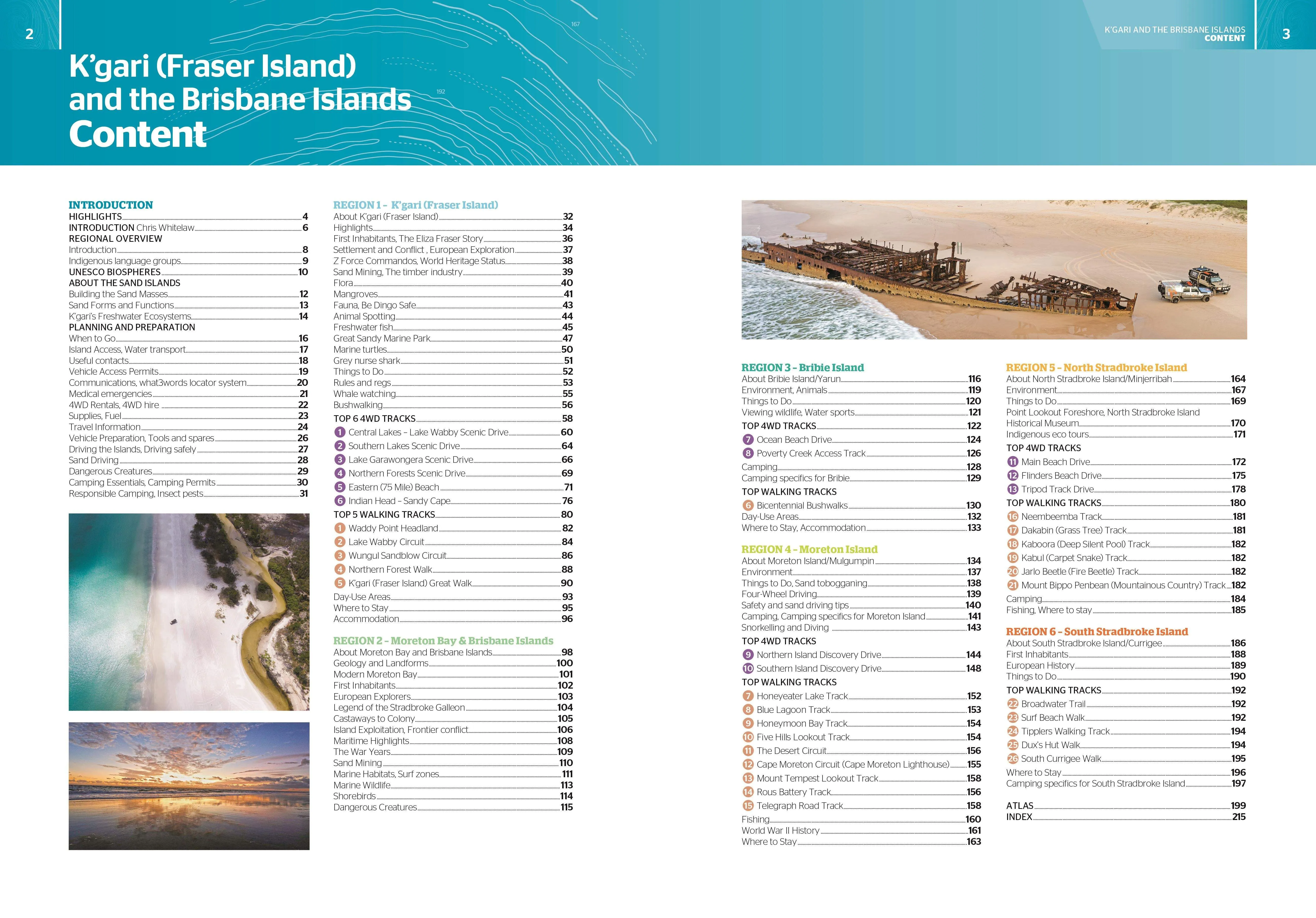 K'Gari (Fraser Island) & the Brisbane Islands Atlas & Guide (1st Edition) by Hema Maps