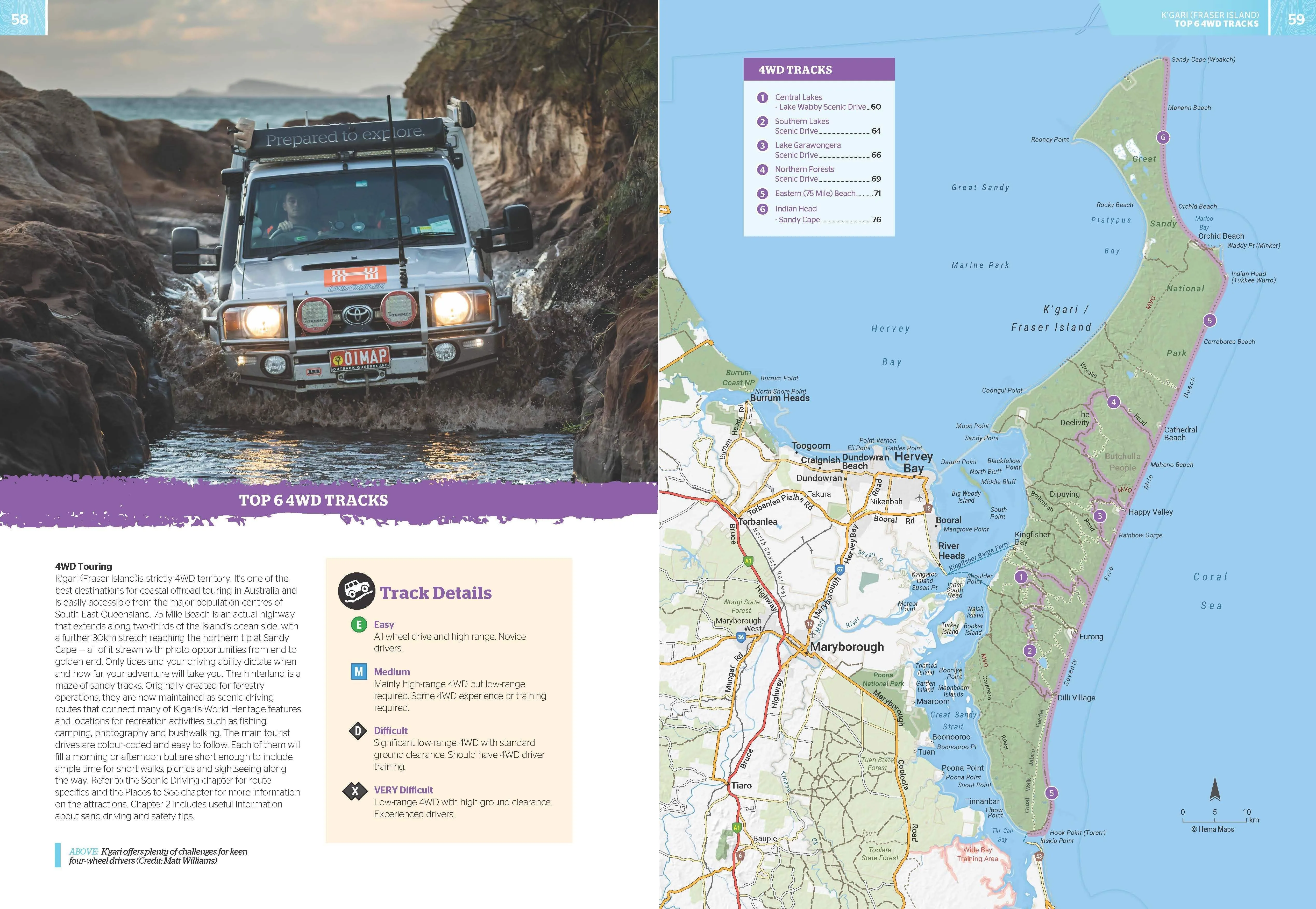 K'Gari (Fraser Island) & the Brisbane Islands Atlas & Guide (1st Edition) by Hema Maps