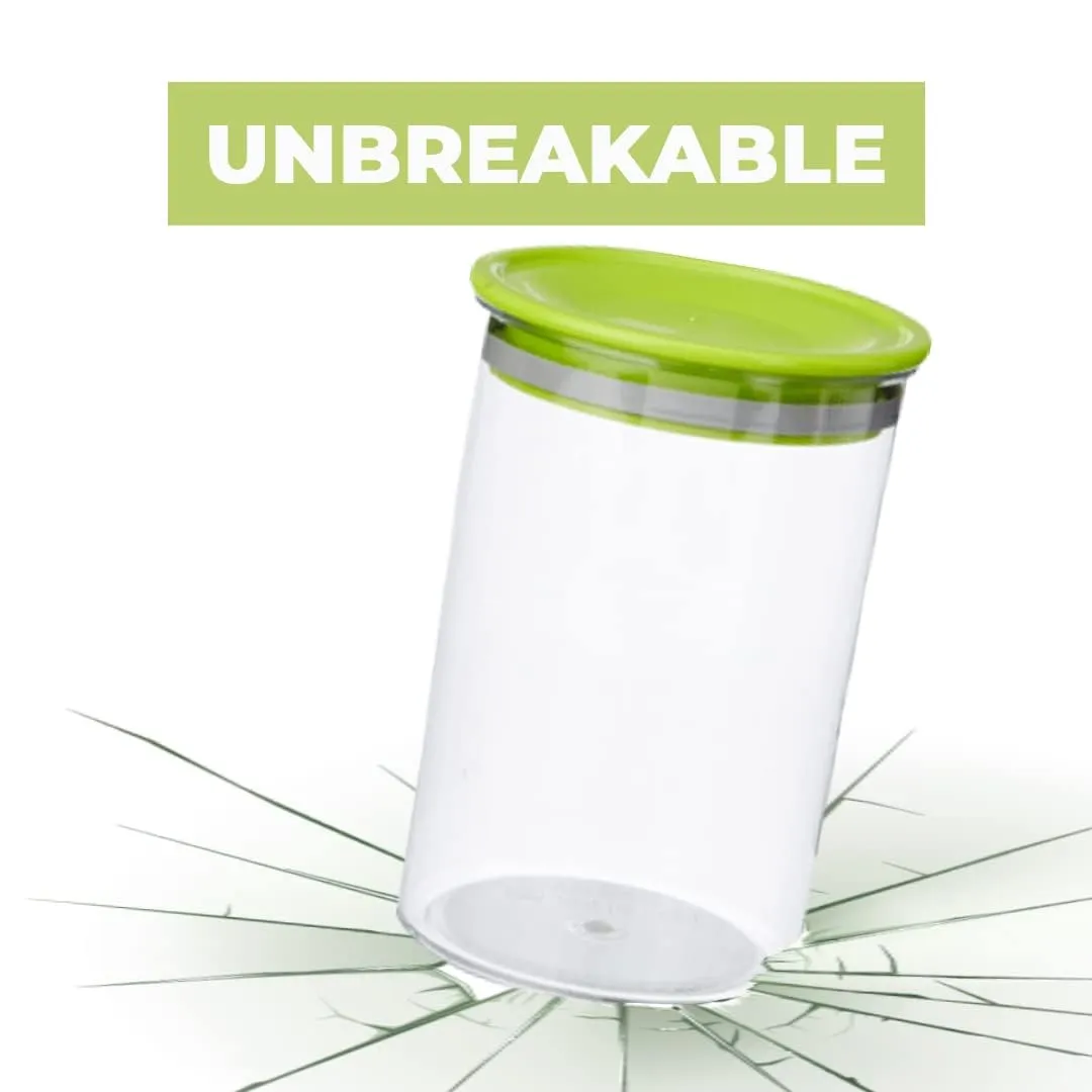 Kuber Industries Airtight Kitchen Container Set | 100% BPA Free, Food Grade Virgin Plastic | Multipurpose, Freezer Safe & Durable | Container for Kitchen Storage Set of 3 | Transparent (Pack Of 5)