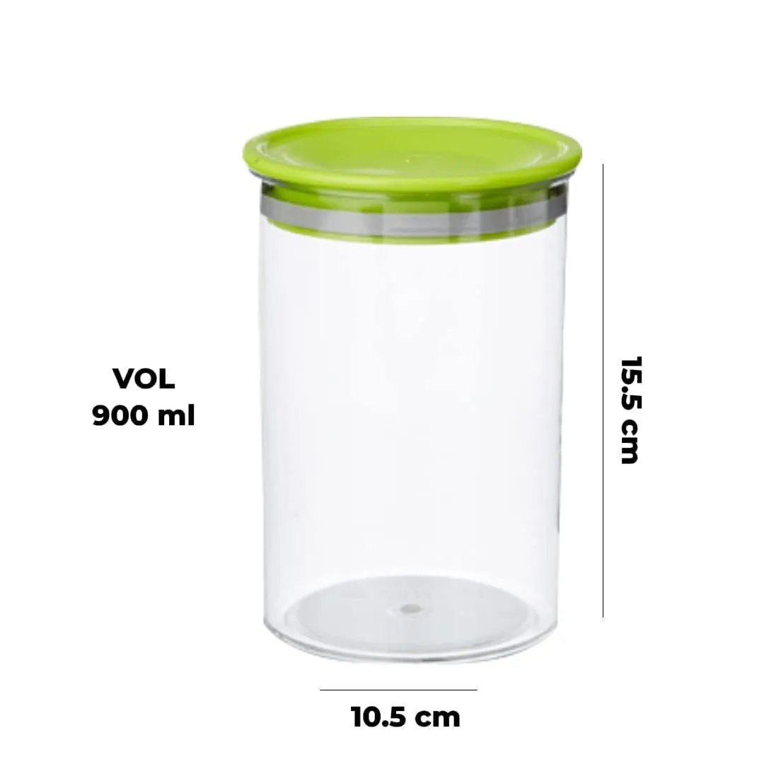 Kuber Industries Airtight Kitchen Container Set | 100% BPA Free, Food Grade Virgin Plastic | Multipurpose, Freezer Safe & Durable | Container for Kitchen Storage Set of 3 | Transparent (Pack Of 5)