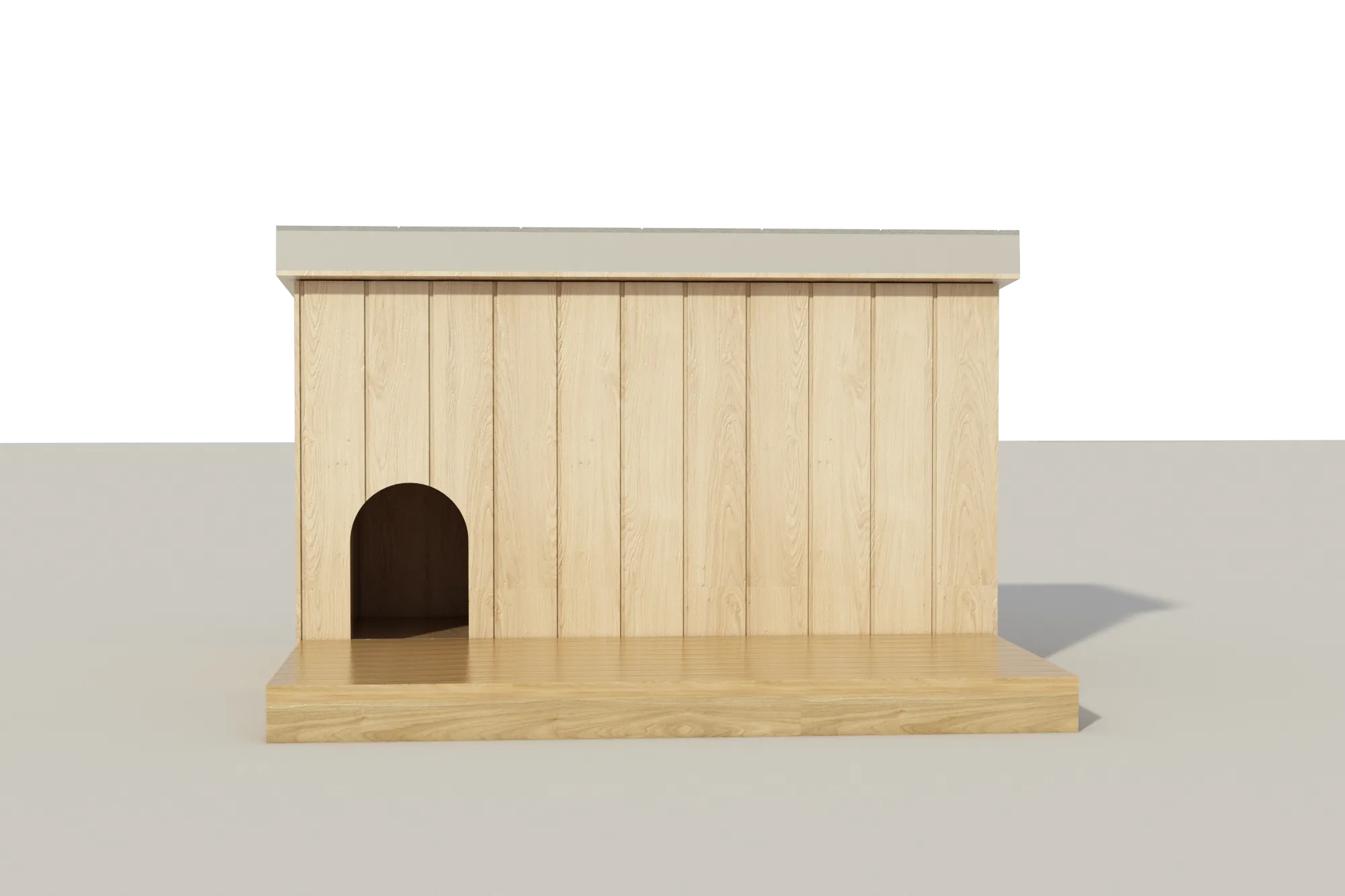 Large Outdoor Insulated Dog House Plans - Wooden Doghouse Pet Shelter Kennel With Patio