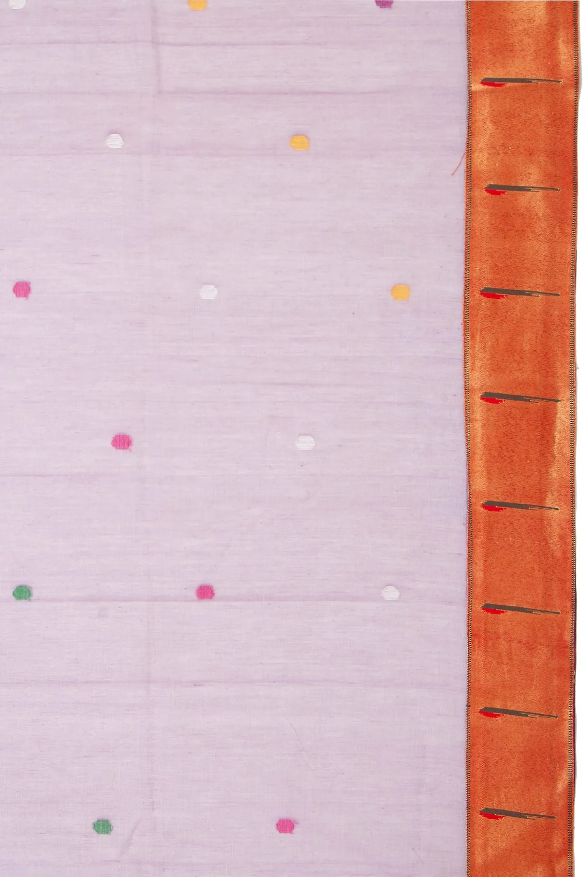 Lavender Bengal Cotton Jamadani Saree