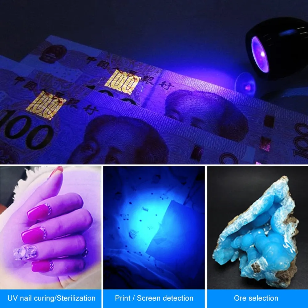 LED Clip Desk Lamp Rechargeable USB Led Flexible Table Lamps Cash Medical Product Detector UV Gel Curing Light For DIY Nail Art