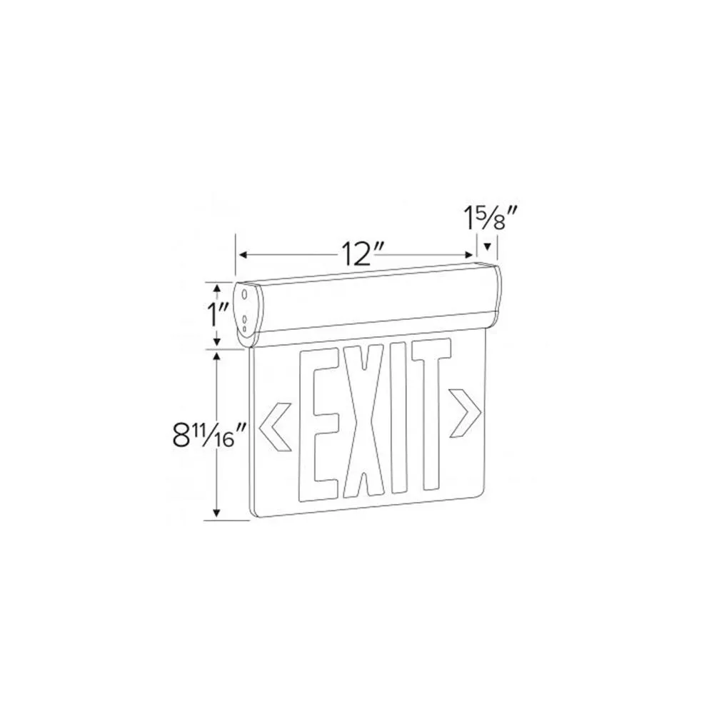LED Edge-Lit Emergency Exit Signs