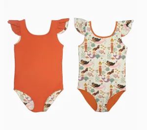 Making Waves Mermaids Baby Swimsuit Reversible One Piece