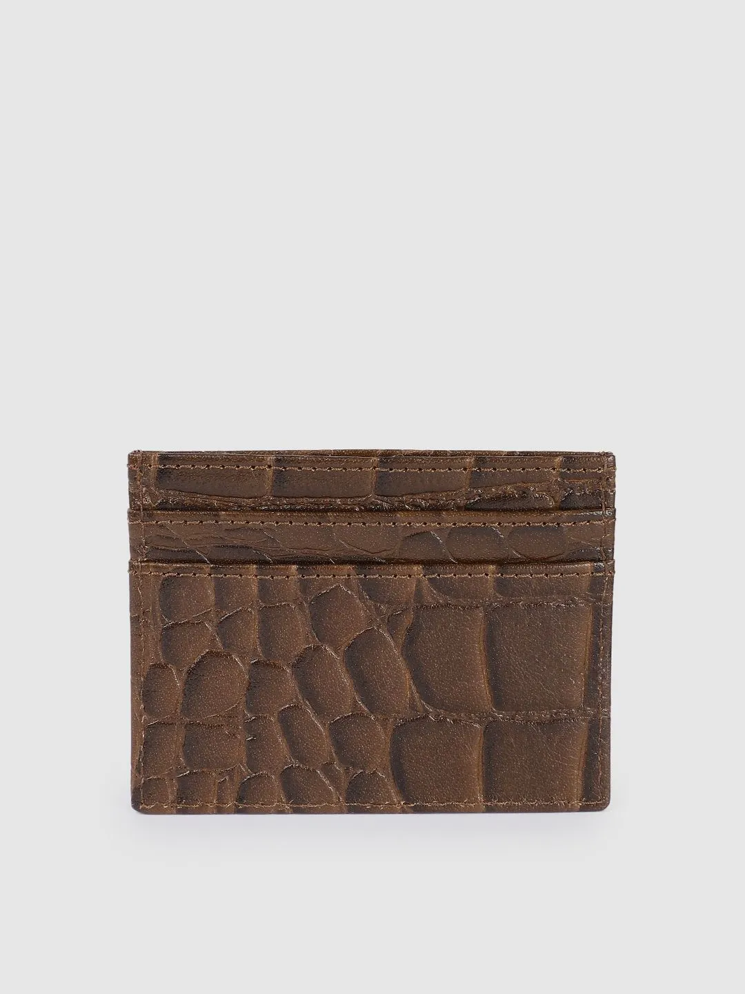 Men's Brown Textured Wallet