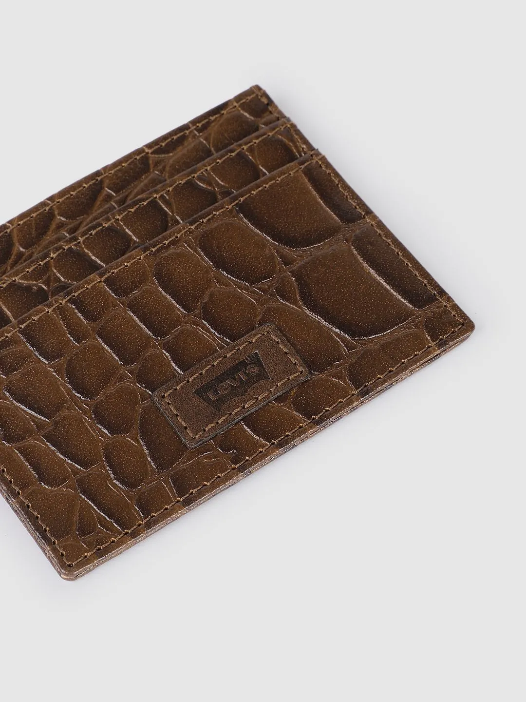 Men's Brown Textured Wallet