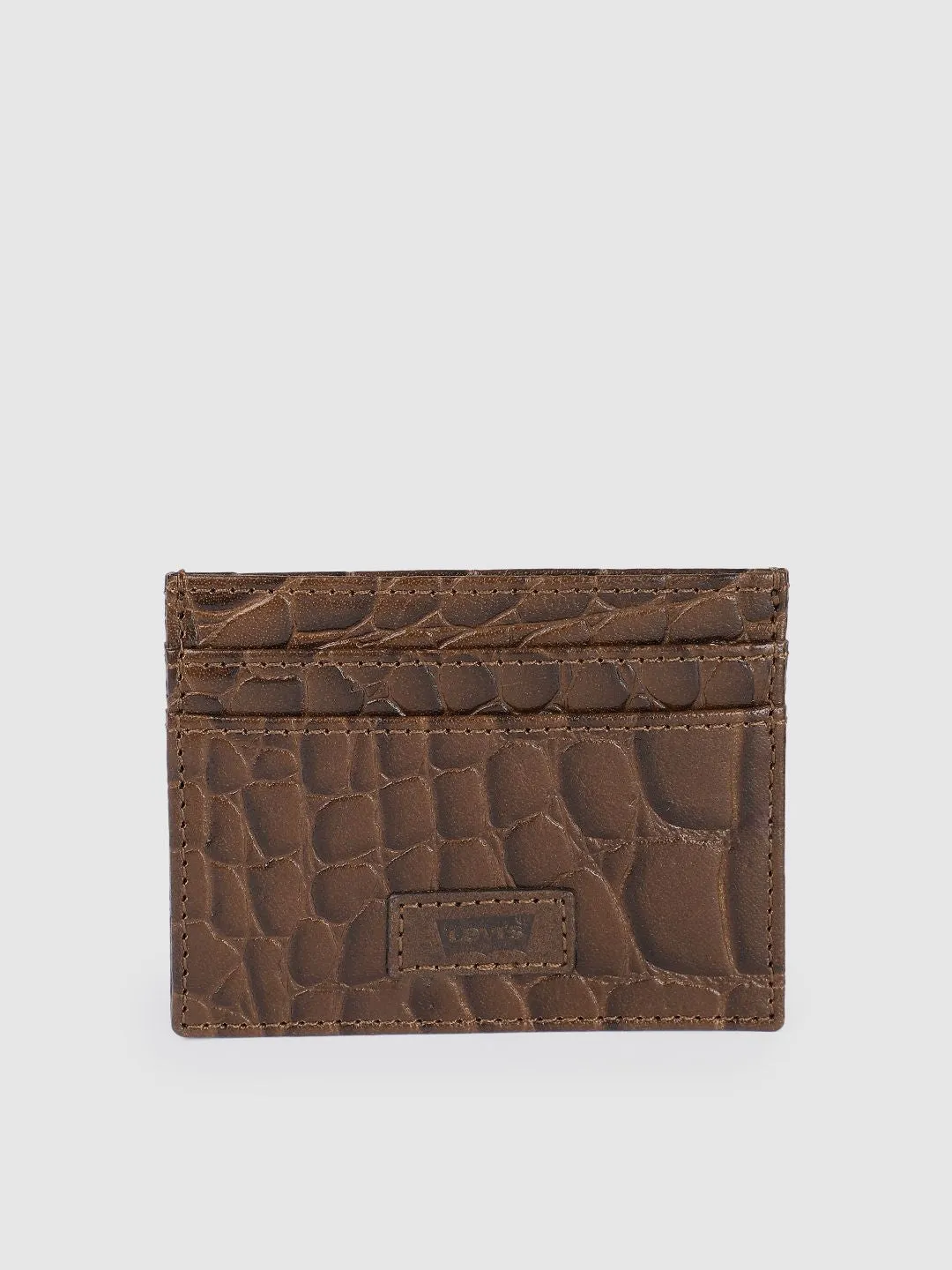 Men's Brown Textured Wallet