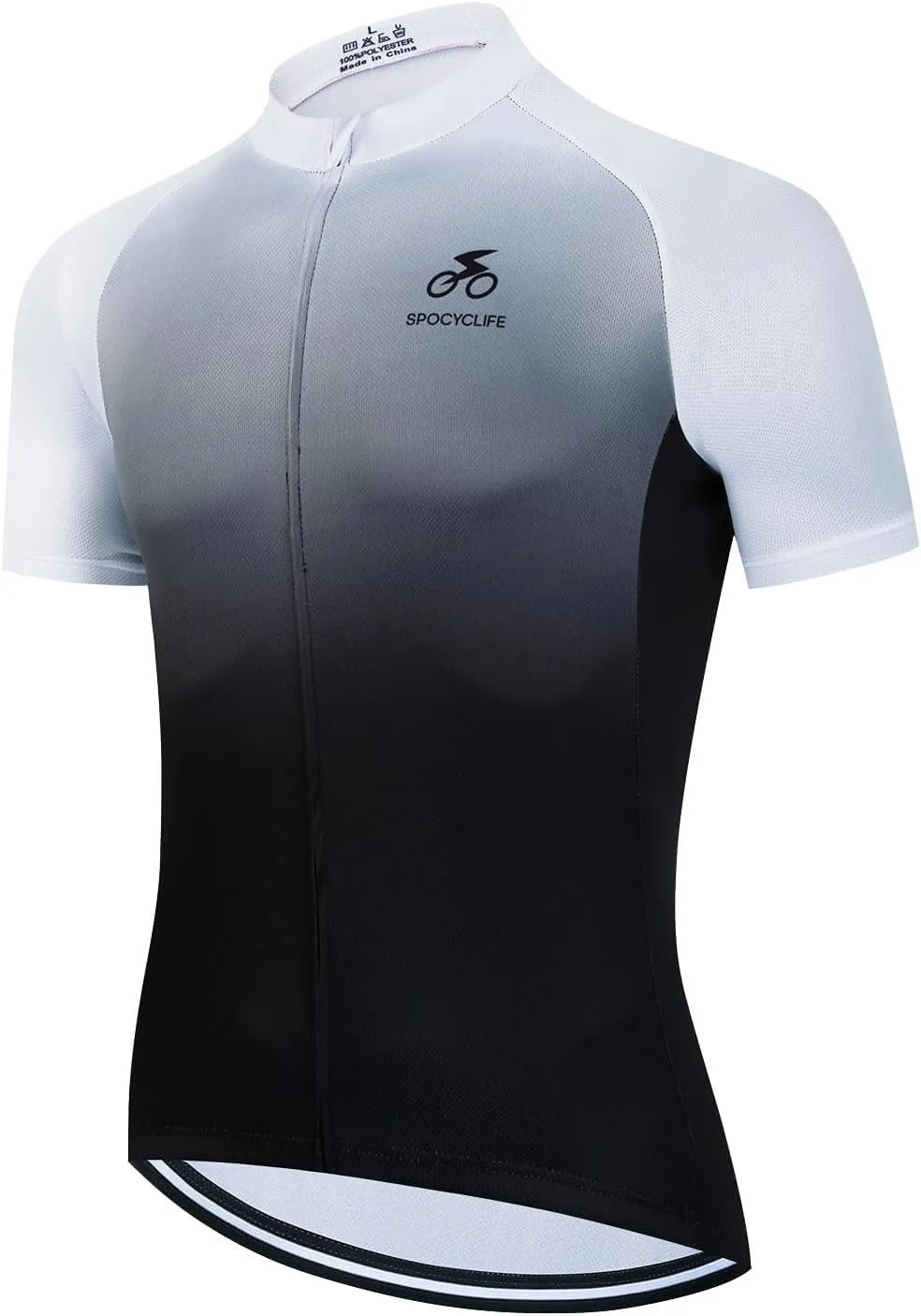 Men's Cycling Jersey Short Sleeve Bike Road Riding Biking Shirts Mountain Bike Jersey Mens 3 Elastic Back Pockets