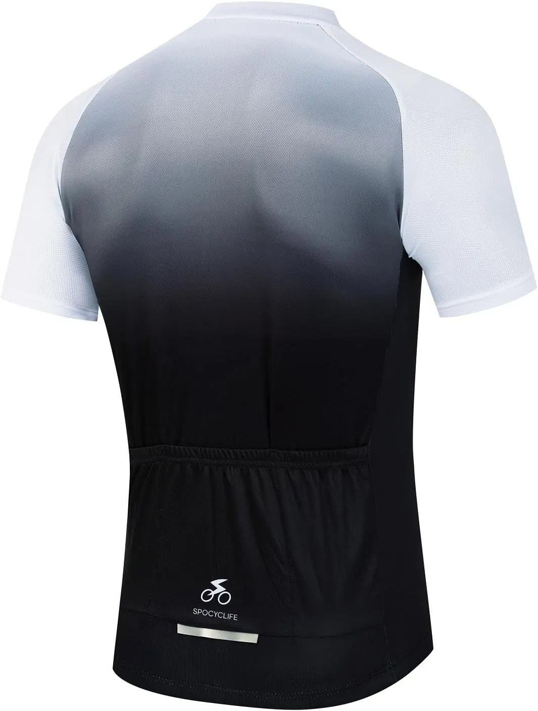 Men's Cycling Jersey Short Sleeve Bike Road Riding Biking Shirts Mountain Bike Jersey Mens 3 Elastic Back Pockets