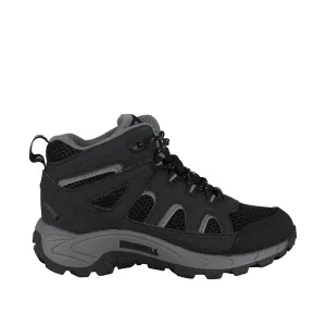 Merrell Kids' Oakcreek Mid Lace WTRPF in Black/Grey