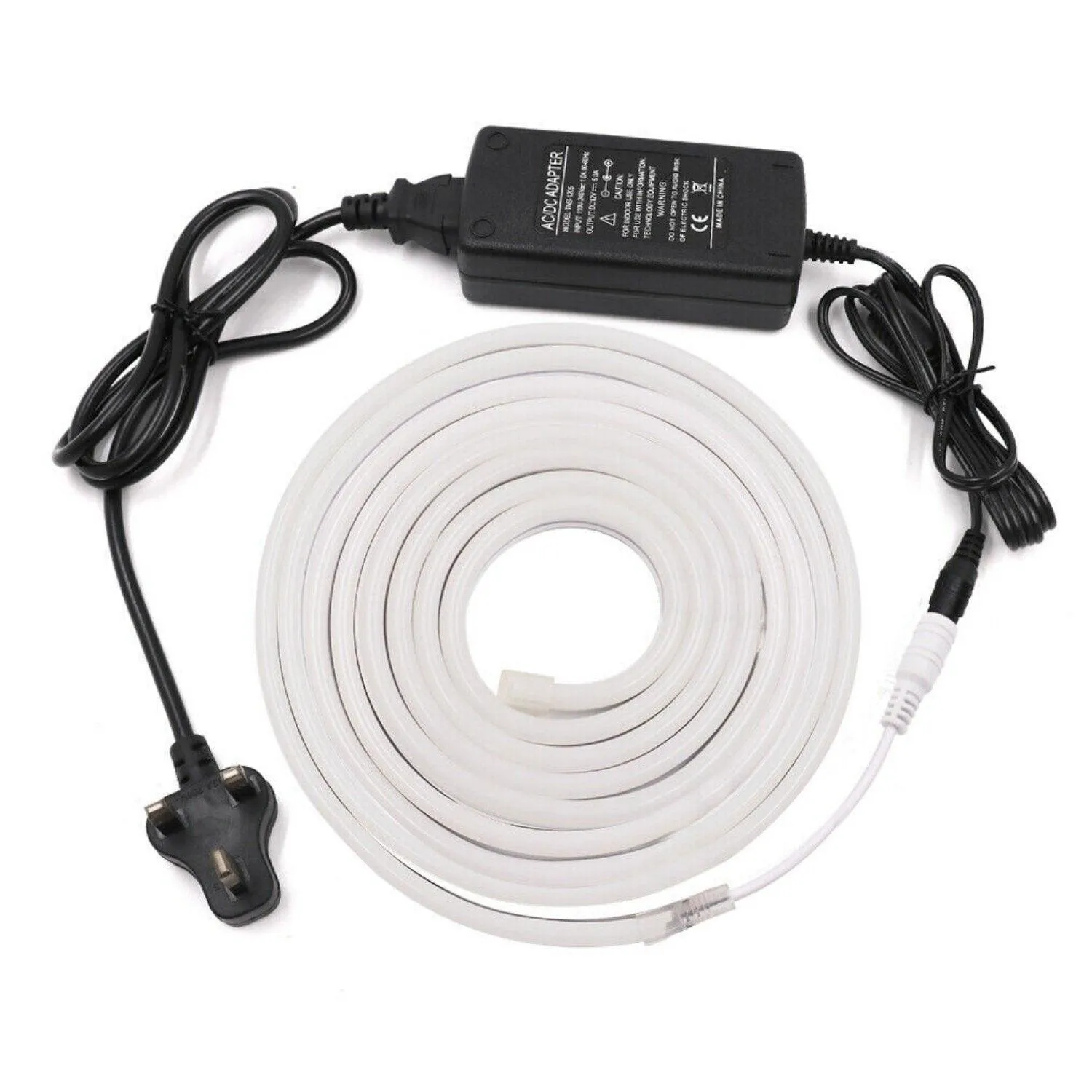 Red Neon Flex 12V 6x12mm 120LEDs/m IP65 Waterproof 2.5cm Cut Kit