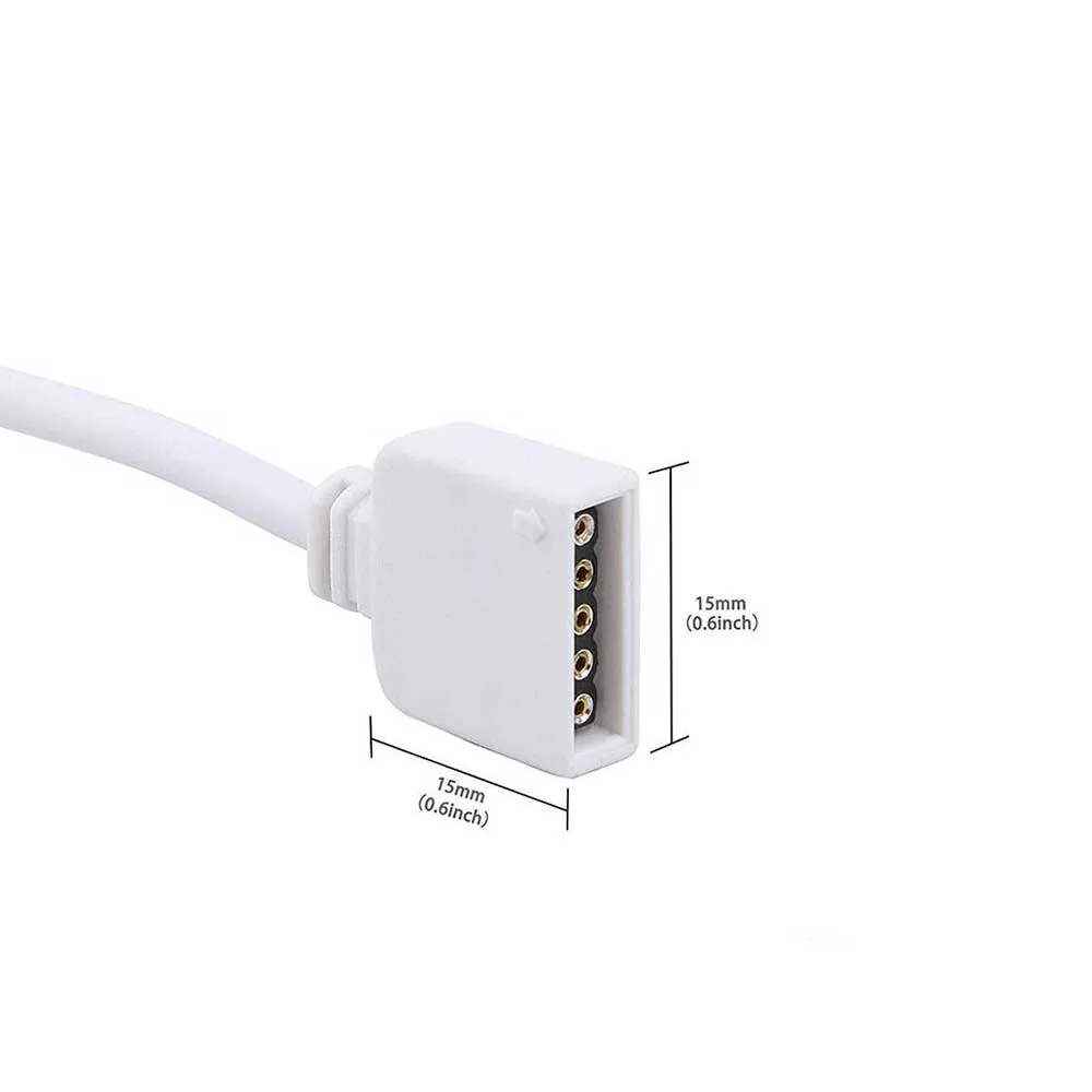 RGBW LED Extension Cable with 5-Pin Connectors