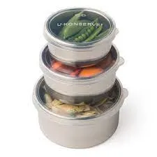 Round Container with Silicone Lid