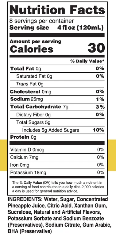 Skinny Pina Colada Mix