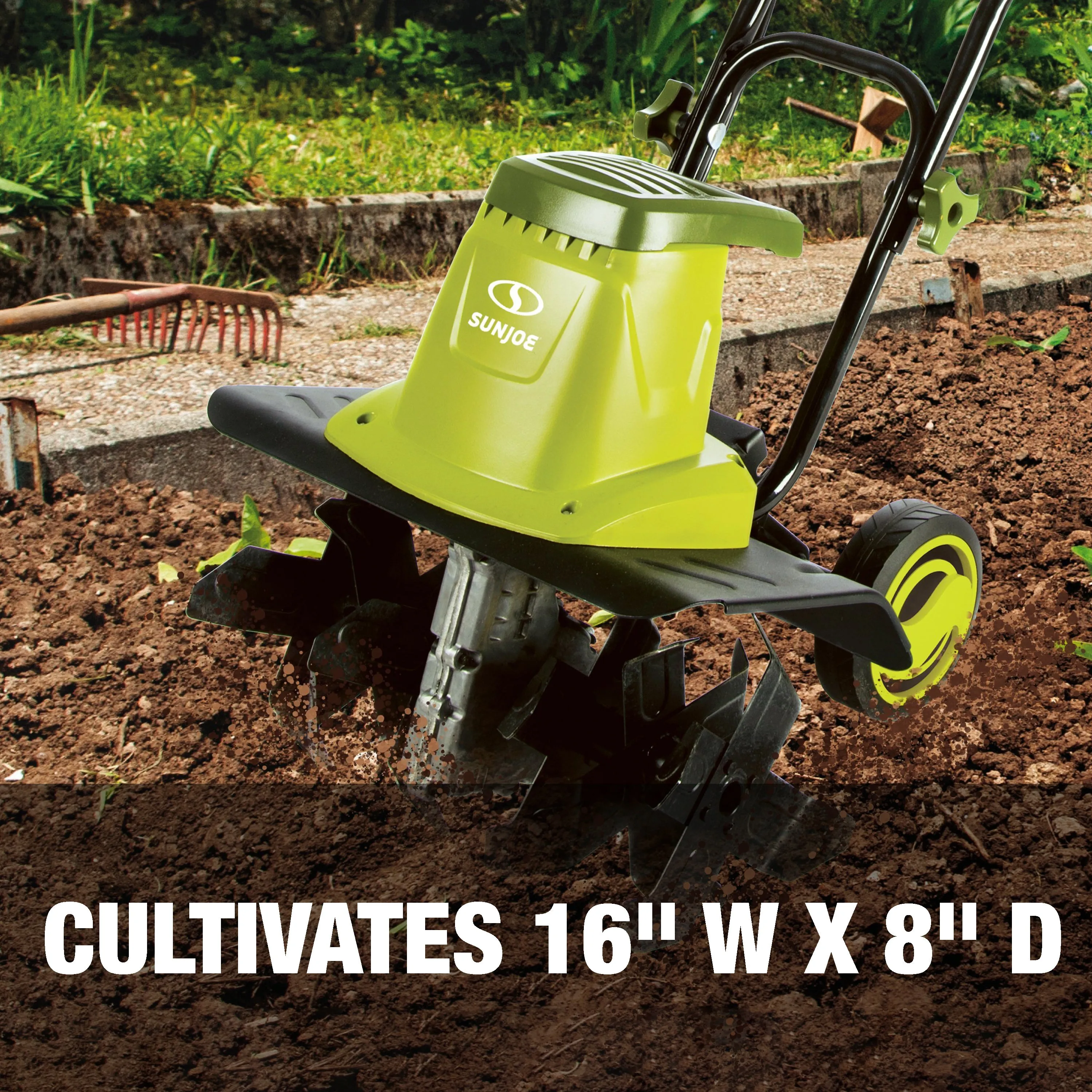 Sun Joe Garden Cultivating Bundle | Tiller   Soil Meter   Extension Cord