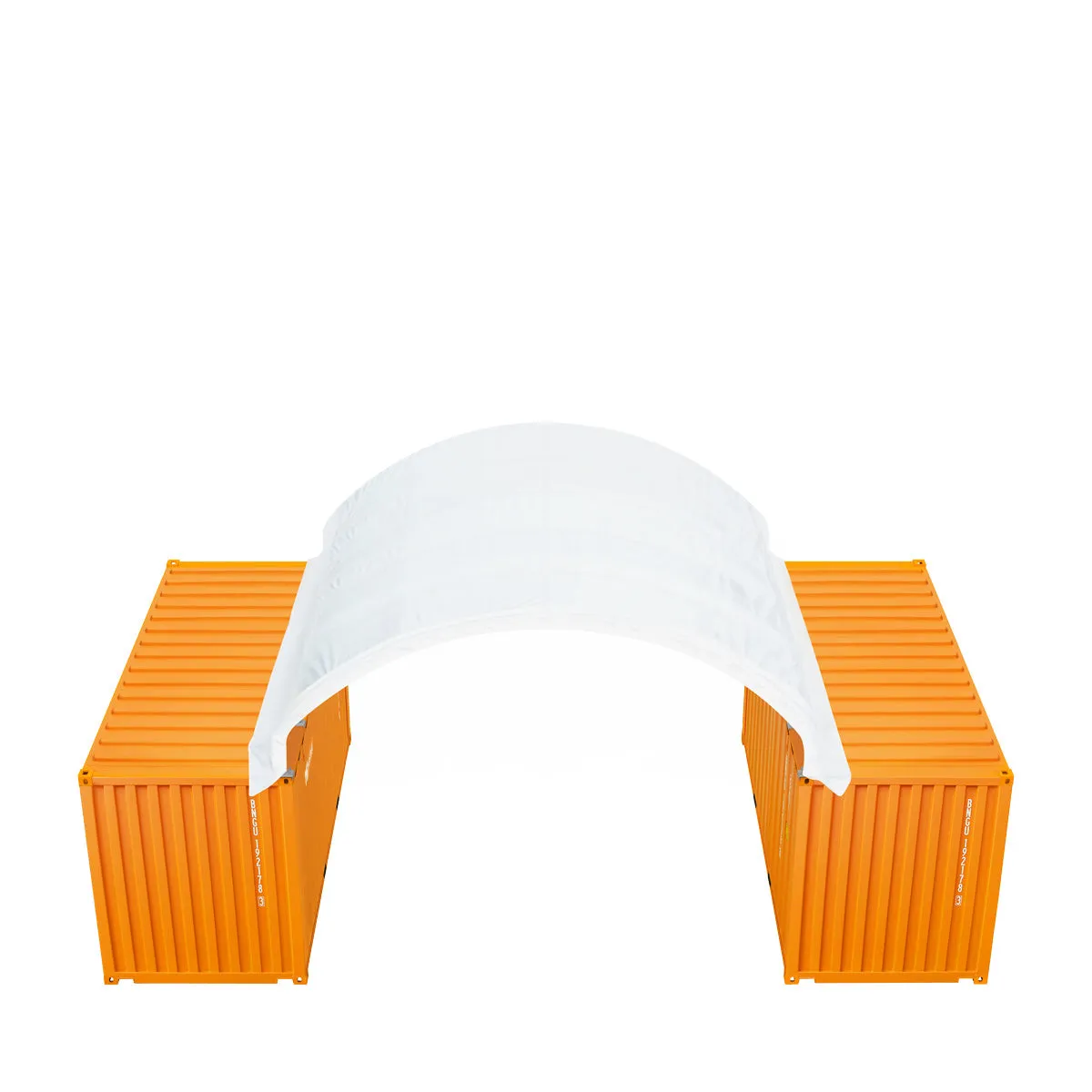 TMG Industrial 20' x 20' PE Fabric Container Shelter, Fire Retardant, Water Resistant, UV Protected, TMG-ST2021CE(Previously ST2020C)