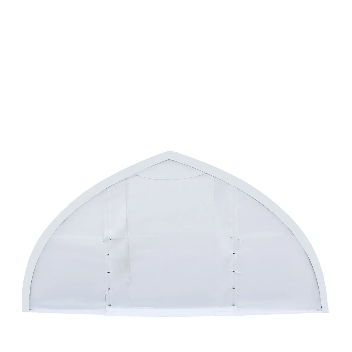 TMG Industrial 30' x 80' Peak Ceiling Storage Shelter with Heavy Duty 11 oz PE Cover & Drive Through Doors, TMG-ST3080E (Previously ST3080)