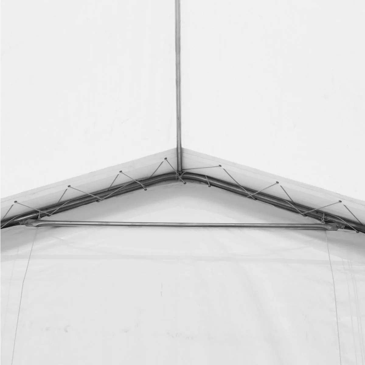TMG Industrial 30' x 80' Peak Ceiling Storage Shelter with Heavy Duty 11 oz PE Cover & Drive Through Doors, TMG-ST3080E (Previously ST3080)