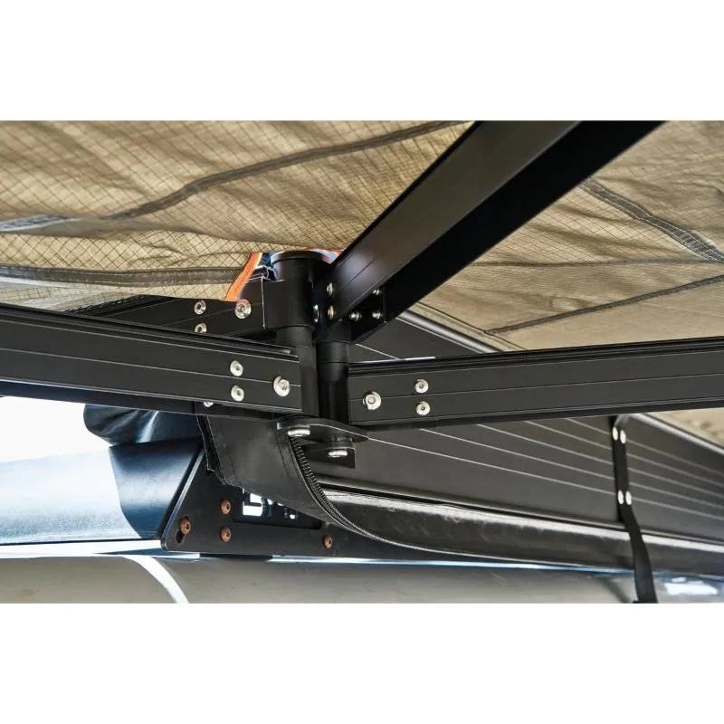 Tuff Stuff Overland 270 Degree Awning, Compact, Driver Side, C-Channel Aluminum, Olive