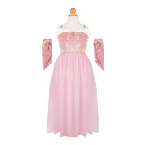 Velvety Soft Sleeping Sweetheart Princess Gown with Arm Warmers, Size 3-4