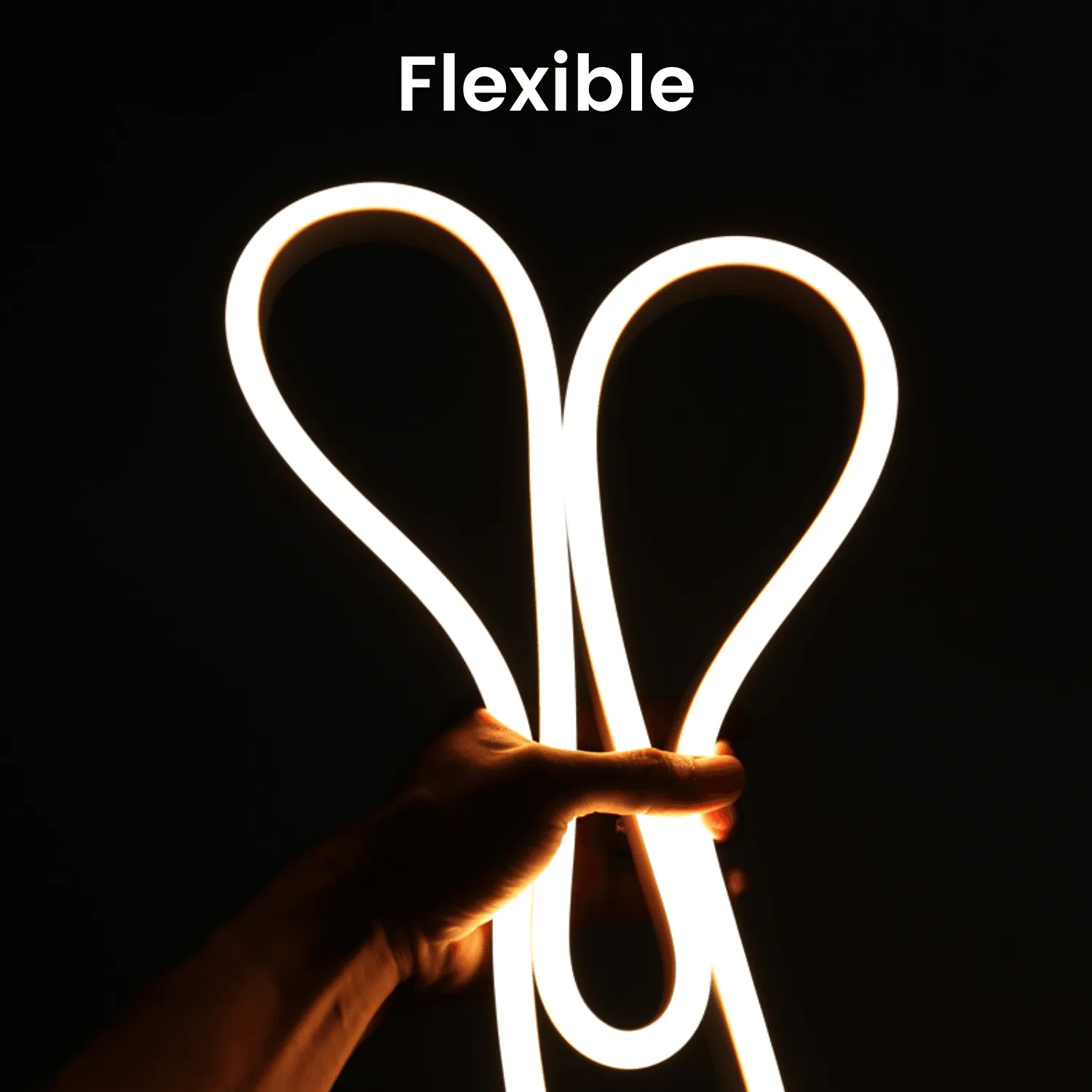 Warm White LED Neon Flex 220V 240V Wireless 8x16mm 120LEDs/m IP65 with UK Plug