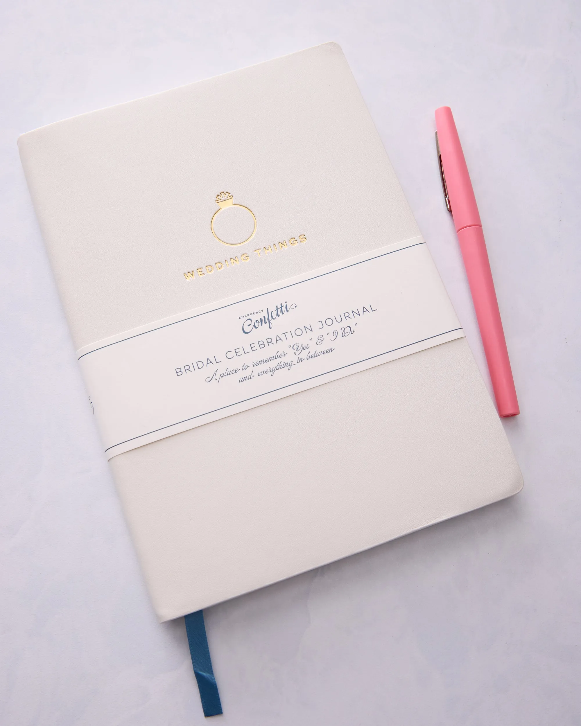 White - Wedding Things Journal - Emergency Confetti
