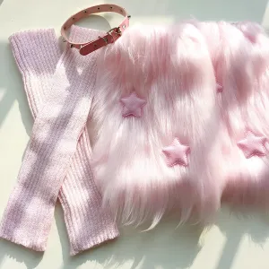 Y2K Faux Fur Leg Warmers  Cute & Cozy 2000s Goth Aesthetic